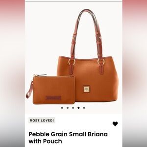 Dooney & Bourke Beautiful Pebble Grain Small Brianna with Pouch